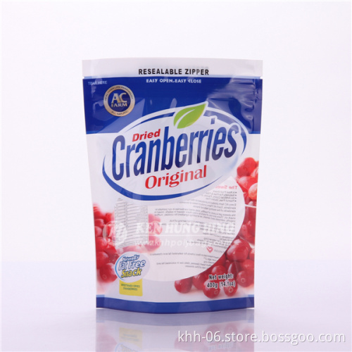 SGS Approved Custom stand up ziplock salt packaging Bag